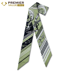 エルメス ツイリー Festival des Amazones Bandana アマゾンの祭典 バンダナ グリーン シルク100％