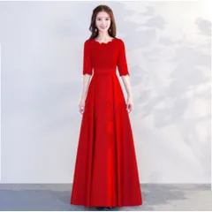 ☆ レッド ☆ XLサイズ ☆ パーティードレス ロングドレス パーティードレス ロングドレス レディース パーティー ドレス ワンピース ワンピ フォーマルワンピース フォーマルワンピ フォーマルドレス ロングスカート フレアスカート フレア ロング