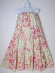 DIANE von FURSTENBERG/ダイアンフォンファステンバーグ 2way コットン マキシスカート&ベアトップワンピース【4】【LSKA73869】