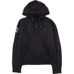 古着 ラルフローレン Ralph Lauren POLO by Ralph Lauren ハーフボタン スウェットプルオーバーパーカー メンズM相当/eaa576645