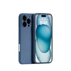 【新着商品】Baby iPhone 16 Panda Pro Max シリコンケース レンズ全面保護 (ブルー)