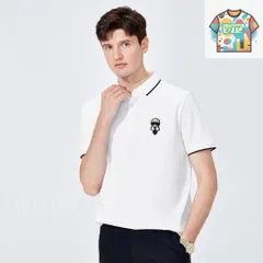 【今日WTO】FENDI 老佛? 2025 夏季新款間色領 POLO シャツ-SS31