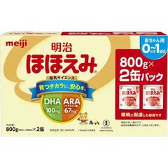 明治 ほほえみ 800g×2缶パック 新生児 粉ミルク 缶 赤ちゃん
