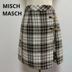 MISCH MASCH ミッシュマッシュ チェック柄 キュロット 36 ウール混