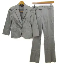 インディヴィ スーツ セットアップ ジャケット パンツ ブランド 上下セット レディース 36サイズ グレー INDIVI 【中古】