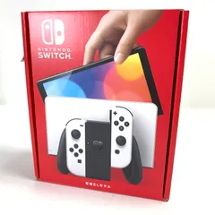 【中古美品】 未使用 Nintendo Switch 任天堂 スイッチ (有機ELモデル) Joy-Con(L) (R) ホワイト 本体 【034-250402-nm-01-fuz】