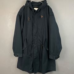 HOUSTON ヒューストン モッズコート フィッシュテールパーカ ライナー付き 中綿 ミリタリージャケット M-1915 紺 メンズ 8415-782-3217