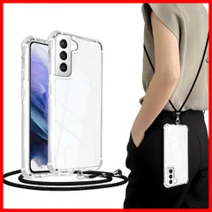対応 Galaxy S21 5G ケース SC-51B SCG09 携帯カバー ショルダー カバー ネック ショルダー ストラップ付き ギャラクシーS21 カバー 肩掛け 斜めかけ 縄掛けケース 透明 薄型 軽量 SC 51B SCG09 TPU 携帯ケース