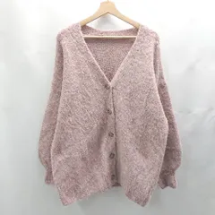 ◇ ⊇ And Search アンドサーチ 長袖 カーディガン サイズM ピンク系 レディース E  【1502180057984】