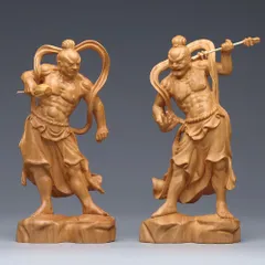 □物凄く目立ちます□金運上昇【巨大羅漢仁王像】75.5cm【黄金印】【巨大】