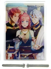 【中古】アクリルスタンド・アクリルパネル [単品] ジェバイト＆ジェレメ＆キルス ミニアクリルキャラクタープレート 「Switchソフト スチームプリズン -Beyond the Steam- amiamiパック」 同梱特典