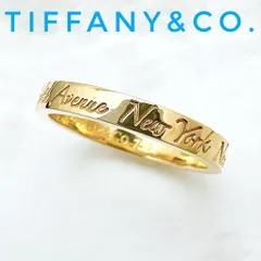 美品🌟Tiffany＆Co. ノーツナロー イエローゴールド リング 約11.5号 U