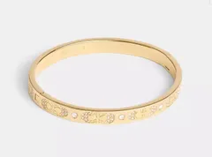 【Coach】(CAD62-GLD)シグネチャー パヴェ ヒンジド バングル　コーチ