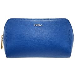 フルラ ブルー 化粧ポーチ サイズ約17✖️10✖️4 - メルカリ
