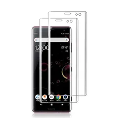 【二枚入】FOR Xperia XZ3 SO-01L S 用のガラスフィルム for Xperia XZ3 SO-01L SOV39 801SO 用のフィルム 液晶保護フィルムfor Xperia XZ3 SO-01L SOV39 801SO 用のケース  1