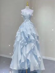 新品未使用 カラードレス 発表会や演奏会に最適な華やか結婚式パーティードレス