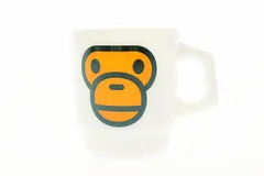 アベイシングエイプ A BATHING APE ファイヤーキング ジャパン Fire-King Japan ベビーマイロ フェイス スタッキングマグ マグカップ ミルクガラス ヘリテージ ミルクホワイト 白 【ブランド古着ベクトル】【中古】240625のサムネイル