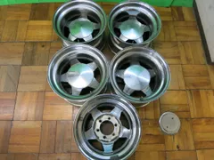 送料無料] 5本価格 激レア 深リム☆ランクル 等 KMC WHEEL 16.5×9.75 