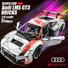 【新品】ブロック スポーツカー Audi LMS GT3 Bricks アウディ ブロックカー 玩具 おもちゃ スポーツ 組み立て block car テクニック レゴ LEGO 互換 レゴブロック 互換