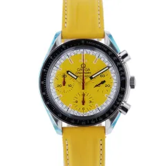 【中古】 OMEGA （オメガ） ｽﾋﾟｰﾄﾞﾏｽﾀｰ ﾚｰｼﾝｸﾞｼｭｰﾏｯﾊ限定 時計 自動巻き/ﾒﾝｽﾞ SPEED MASTER RACING Yellow ｲｴﾛｰ 3810.12.40 stainless ステンレス unused:Sのサムネイル