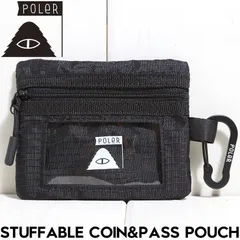 POLeR ポーラー STUFFABLE COIN&PASS POUCH コインケース 財布 パスケース 253MCV0129 BLK 日本代理店正規品