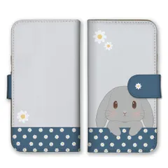 iPhone14 ケース 手帳型 アイフォン14 スマホケース 携帯ケース うさぎ 兎 ウサギ 花柄 お花 くすみカラー かわいい 大人女子 キッズ カラー08