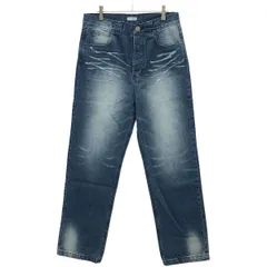 WILLY CHAVARRIA ウィリーチャバリア 22AW フェード加工デニムパンツ  インディゴ Mのサムネイル