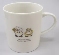 【中古】マグカップ・湯のみ(キャラクター) カービィ＆ワドルディ スーベニアマグカップ 「星のカービィ カービィカフェ 2018」 アートコレクション・オ・レ注文特典