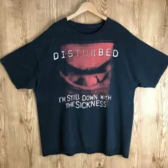 00s VINTAGE DISTURBED SICKNESS ディスターブド ロックT バンドT 半袖 Tシャツ サイズ メンズ XL位 00年代 ヘヴィーメタル モダンヘヴィネス 古着 s24070611