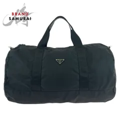 美品✨　プラダ ボストンバッグ テスートナイロン レザー ブラック メンズ プラダ PRADA ブラック NERO ナイロン テスート ミニボストン