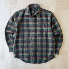 VERA VALENTINO チェック柄レトロシャツ ウール 緑 グリーン