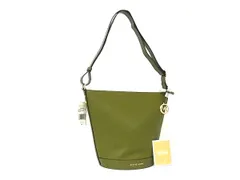 ■新品■未使用■ MICHAEL KORS マイケルコース レザー クロスボディ ショルダーバッグ 肩掛け 斜め掛けかばん グリーン系 BJ9405