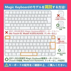 【スタッフおすすめ！】【JIS配列 極薄TPU素材の使用】NPUOLS iMac Magic Keyboard 用 キーボードカバー (Touch ID搭載, Model A3118/A2449, テンキーなし) 2021*2024年発売