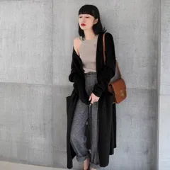 トップス アウター カーディガン ロング ロング丈 袖あり 長袖 Vネック 襟なし もこもこ モコモコ ウール 厚手 かわいい 大人可愛い きれいめ シンプル カジュアル 大人 おしゃれ お洒落 かっこいい アジアン エスニック 大人女子 こなれ感 ラフ 無地