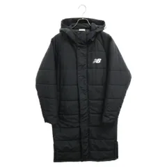 New Balance (ニューバランス) ロゴプリントベンチコートジャケット JMJP1213 ブラック