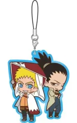 【中古】キーホルダー・マスコット(キャラクター) うずまきナルト＆奈良シカマル 「BORUTO -NARUTO THE MOVIE- ラバーストラップコレクション」
