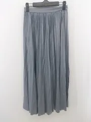 ◇ classicalelf クラシカルエルフ ロング プリーツ スカート サイズM-L ブルー レディース E  【1305090003719】