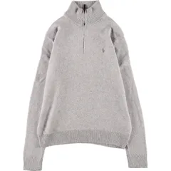 古着 ラルフローレン Ralph Lauren POLO RALPH LAUREN シルクニットハーフジップセーター メンズS/eaa364405