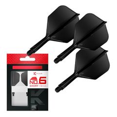 TARGET（ターゲット）K-FLEX SHAPE/NO6 FLIGHT (19MM SHORT, ブラック) 0