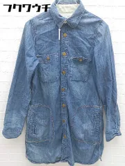 ◇ ◎ Lee リー 長袖 膝丈 ワンピース サイズS ネイビー レディース 【中古】 【1101220003259】のサムネイル