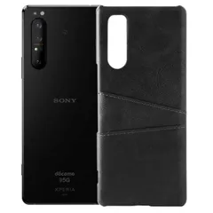 Xperia 1 III ケース SO-51B SOG03 エクスペリア1 マーク3  カード収納 レザー スマート ケース 【Color】 ブラックのサムネイル