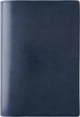 【特価商品】ノートカバーA5 WCV ネイビー WCV-2701 PUレザー スリップオン 軽い ペンホルダー付き シンプル