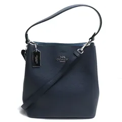 COACH コーチ タウンバケット ハンドバッグ ネイビー 91379 レディース 中古