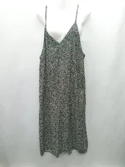 ◇ ⊂ AMERICAN HOLIC アメリカン ホリック 花柄 ロング キャミワンピース サイズM ブラック レディース E  【1412260014021】