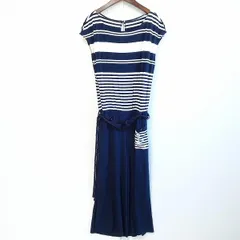 #snc GKITALIYA 伊太利屋 オールインワン 11 黒 白 紺 ノースリーブ ボーダー イカリ ラインストーン レディース [800494]