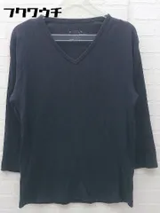 ◇ NICOLE ニコル Vネック 七分袖 Tシャツ カットソー サイズ46 ネイビー メンズ 【中古】 【1002800482139】のサムネイル
