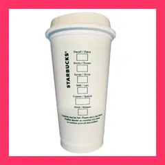 【スタッフおすすめ！】スターバックス プラスティック マグ カップ 16ｏｚ USA 限定 紙コップ風 スタバ プラカップ 白 エコ カップ