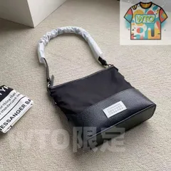 【新品】Maison Margiela 黒いショルダーバッグ-WTO輸入2