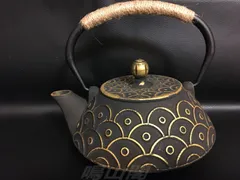 南部鉄器 ☆未使用品☆ 急須 南部鉄器 小鉄瓶 急須 | アラレ 0.5L | 黒 | 及富