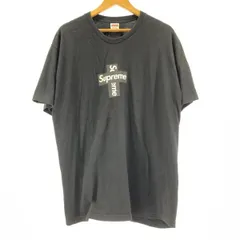 【中古】Supreme 20AW Cross Box Logo Tee サイズXL ブラック クロスボックスロゴ Tシャツ シュプリーム[19]